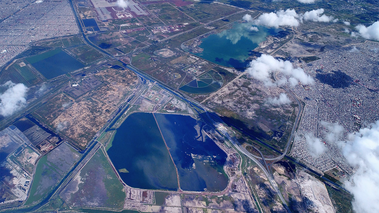 lago de texcoco drenado